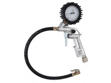 Пистолет для подкачки колес с ПРОФЕССИОНАЛЬНЫМ манометром WIKA боковой Tech GUN6