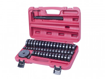 Набор оправок для монтажа и демонтажа подшипников, 18-74 мм, кейс, 49 предметов МАСТАК 100-20049C