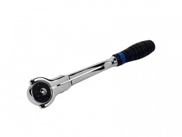 Трещотка 3/8&quot, 230 мм, 72 зубца, дисковый механизм, поворотная голова с кнопкой KING TONY 3752-09G