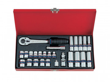 Набор торцевых головок с принадлежностями, 26 предметов KING TONY 3527MR