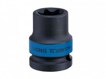 Головка торцевая ударная TORX Е-стандарт 1/2&quot, E16, L = 38 мм KING TONY 457516M