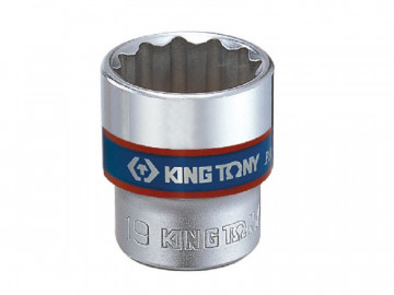 Головка торцевая стандартная двенадцатигранная 3/8&quot, 19 мм KING TONY 333019M