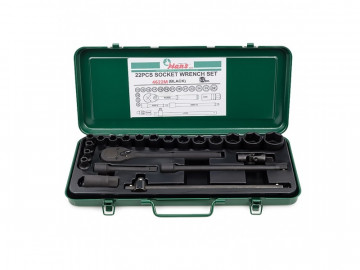 Комплект 6-гр. головок 8-32 мм 22 пр. BLACK Hans 4622M