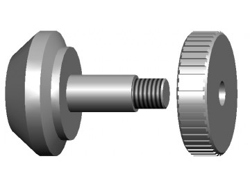 Болт (Азия) с гайкой (25-39,5мм) для 3-х лучевого адаптера HAWEKA 700 008 013