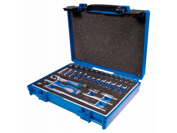 Набор торцевых головок с принадлежностями 1/4, шес-е, 4-14 мм, 34 пр KING TONY 2534MRV