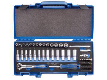 Набор торцевых головок с принадлежностями 1/4, шес-е, 4-14 мм, 48 пр. KING TONY 2548MRV