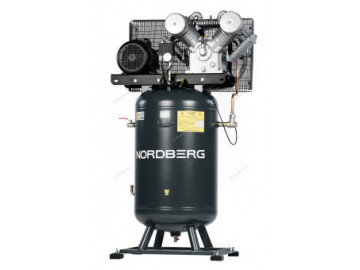 Компрессор вертикальный поршневой с ременной передачей 380В, ресив. 270л, 1400л/мин NORDBERG NCPV300/1400